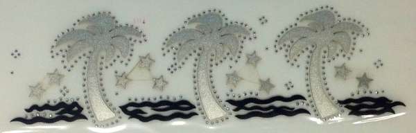 3 Palm Trees & Stars SILVER