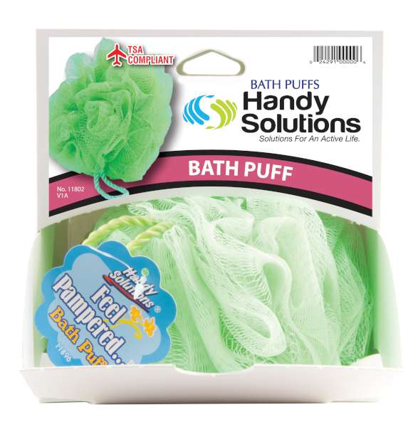 Bath Puffs in Dispenser - 6 Count