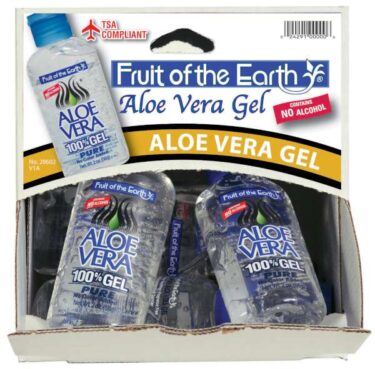 Aloe Vera Gel After Sun 2oz., Suntan Sun Tan Dispenser - 12 Count