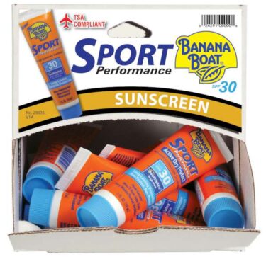Banana Boat Sports Sunscreen SPF 30  1oz.,  24 ct.  Suntan Sun Tan Dispenser