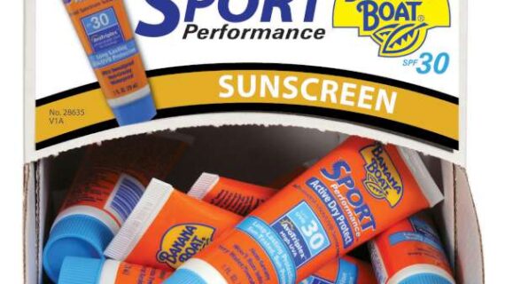 Banana Boat Sports Sunscreen SPF 30  1oz.,  24 ct.  Suntan Sun Tan Dispenser