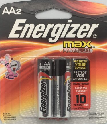 AA 2 pk Batteries Energizer Max