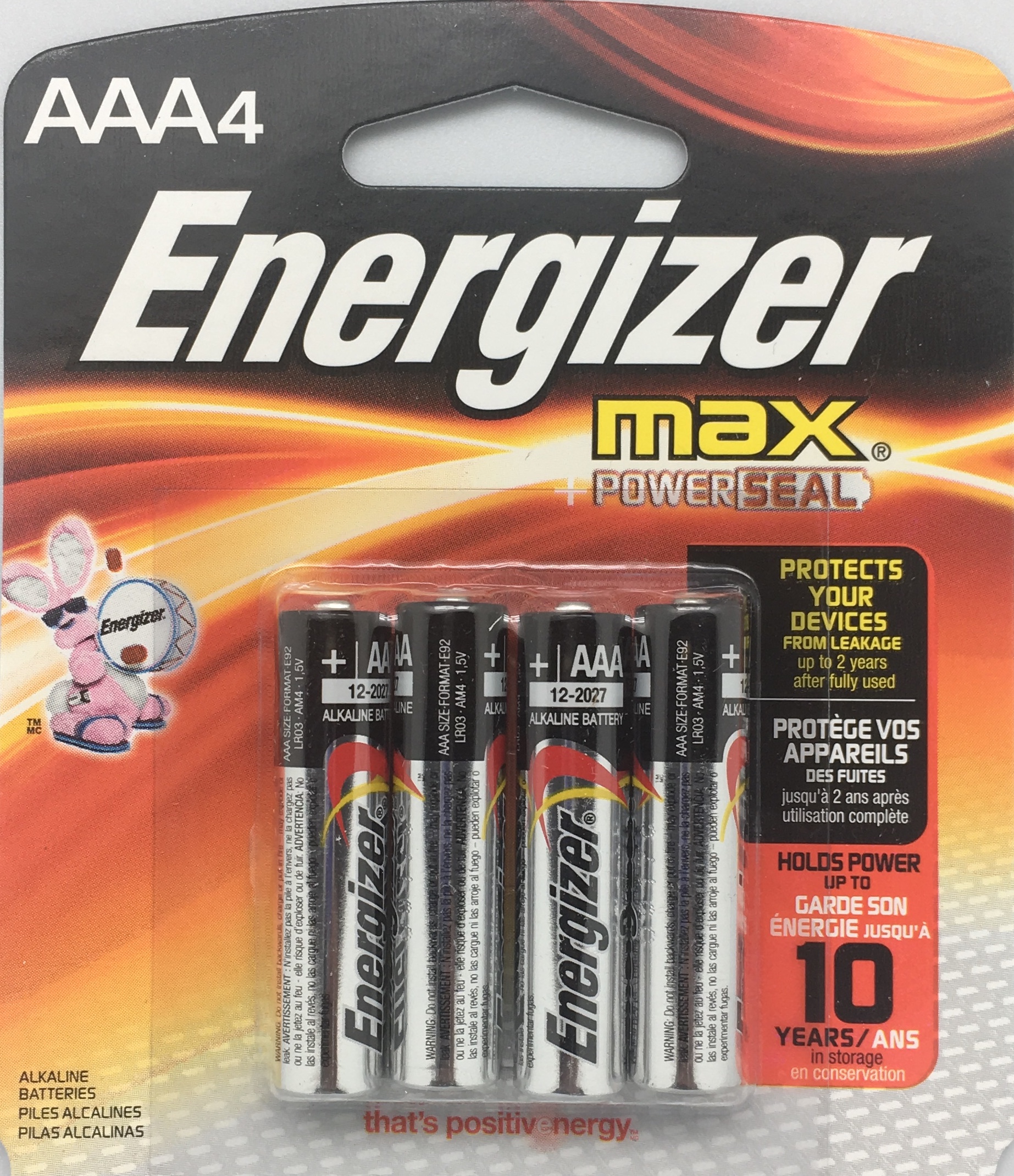 AAA 4 pk Batteries Energizer Max