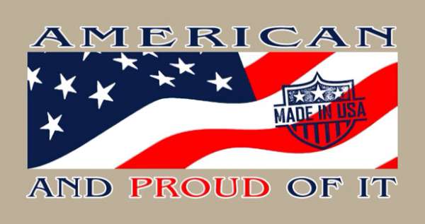 American and Proud of It Patriotic Flag