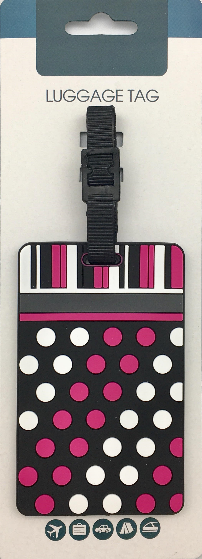Polka Dots Luggage Tag
