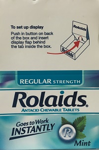 Rolaids Peppermint 12 count. (MSRP $2.99 ea.)