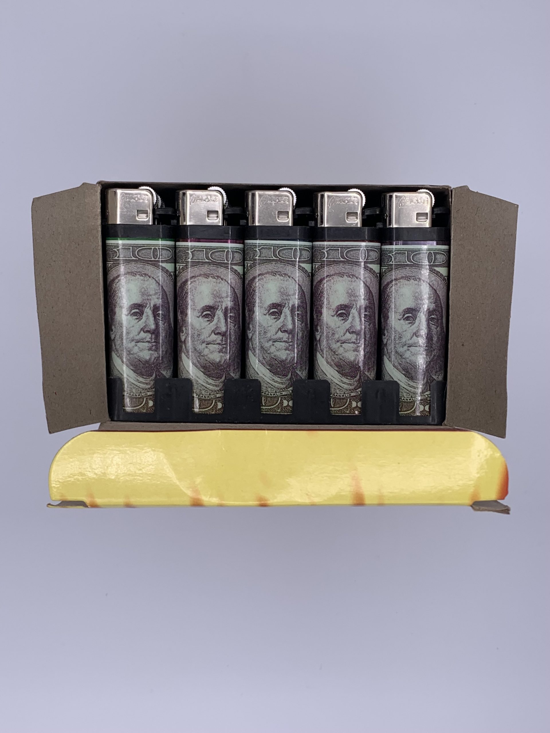 $100 Bill Disposable Lighters - in 50 pc. Display