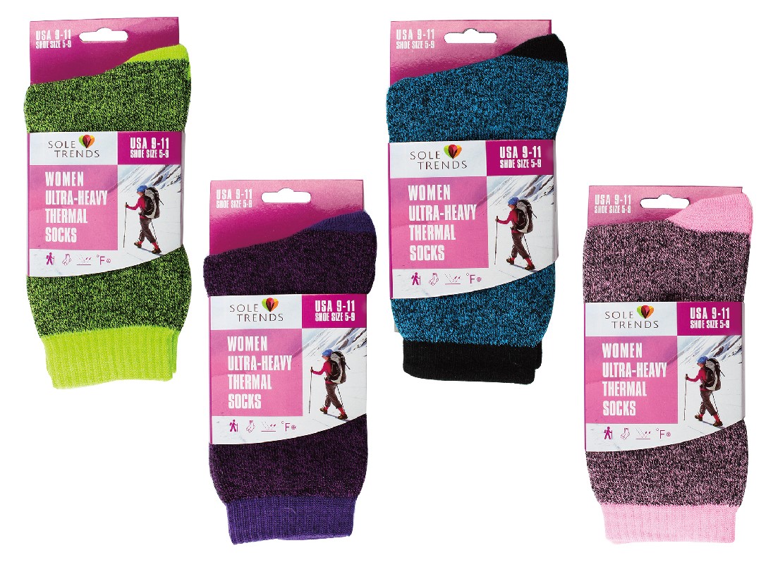 Women's Winter Socks Lamb Wool - 4 Asst.