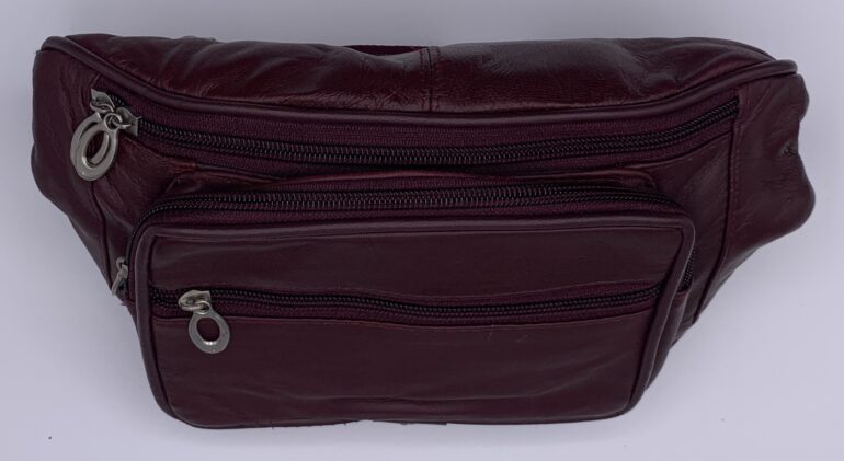 Fanny Packs - Burgundy - Genuine Leather