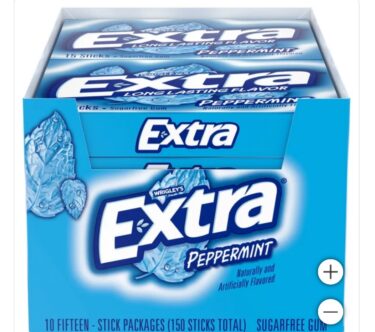 Extra Peppermint Sugar-Free Gum (15 ct., 10 pks.)