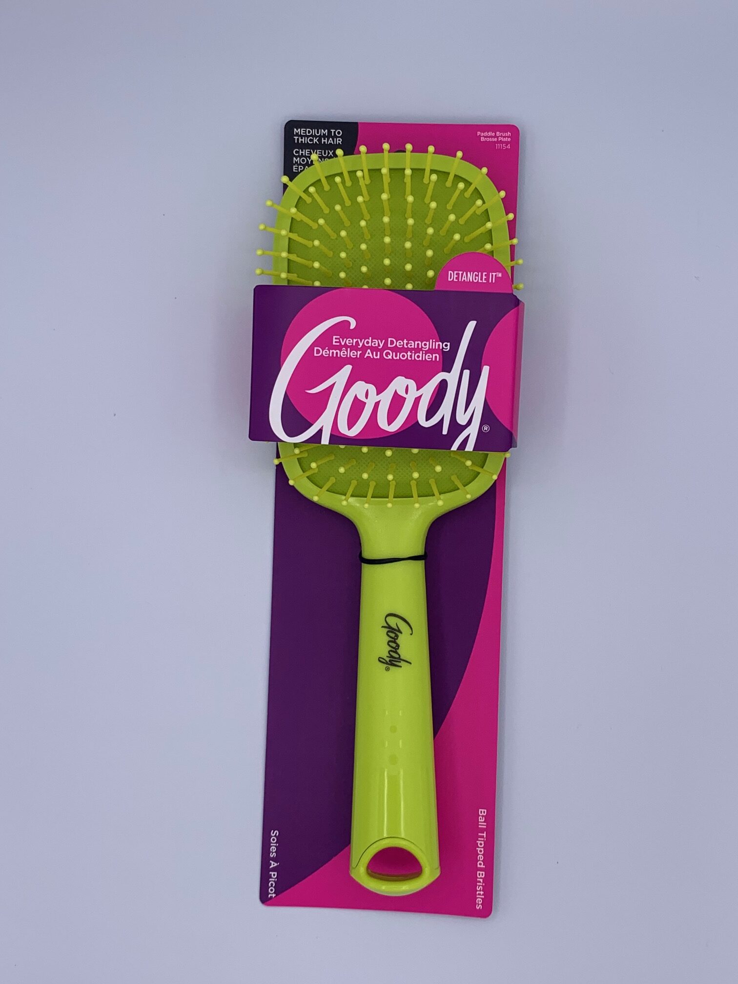 Goody Hair Brushes - Paddle w / Grip Handle - Ball Tipped Bristles