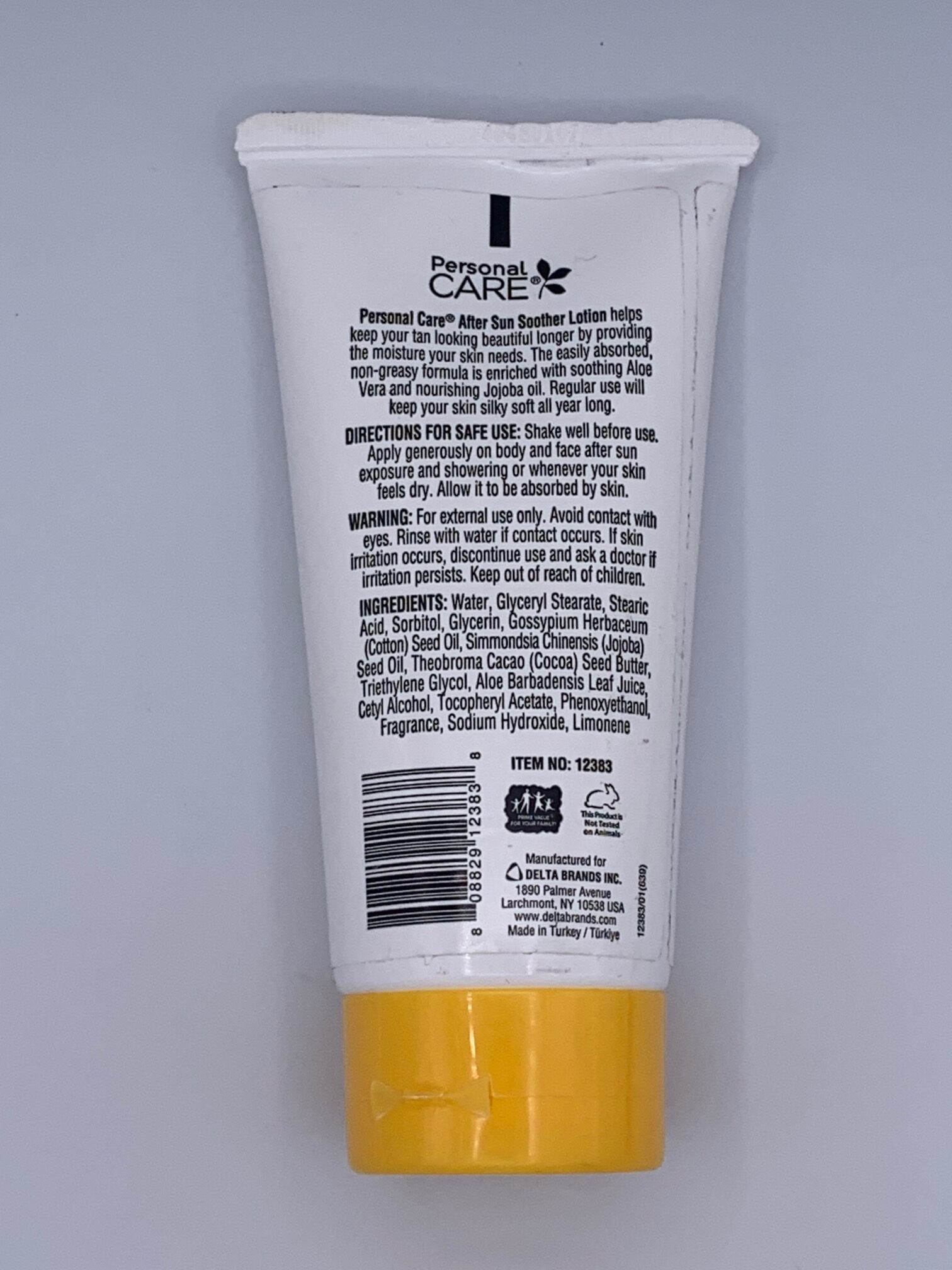 Personal Care After Sun Soother 6oz. Lotion * Aloe & Jojoba Oil * Suntan Sun Tan