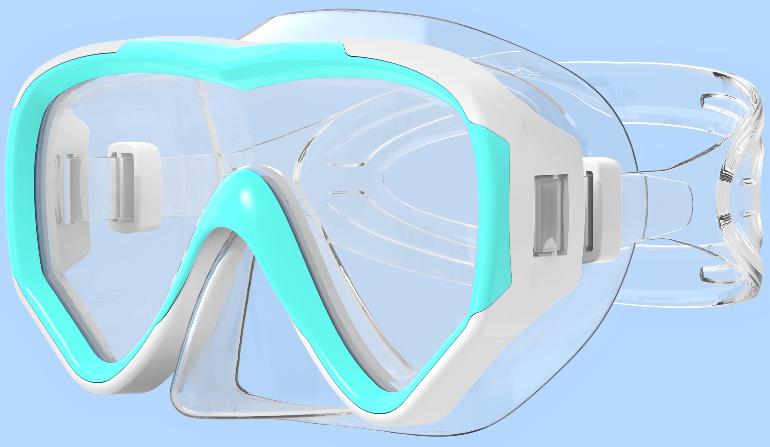 Diving Mask for Adult - Liquid Silicone Gasket - Silicone Strap