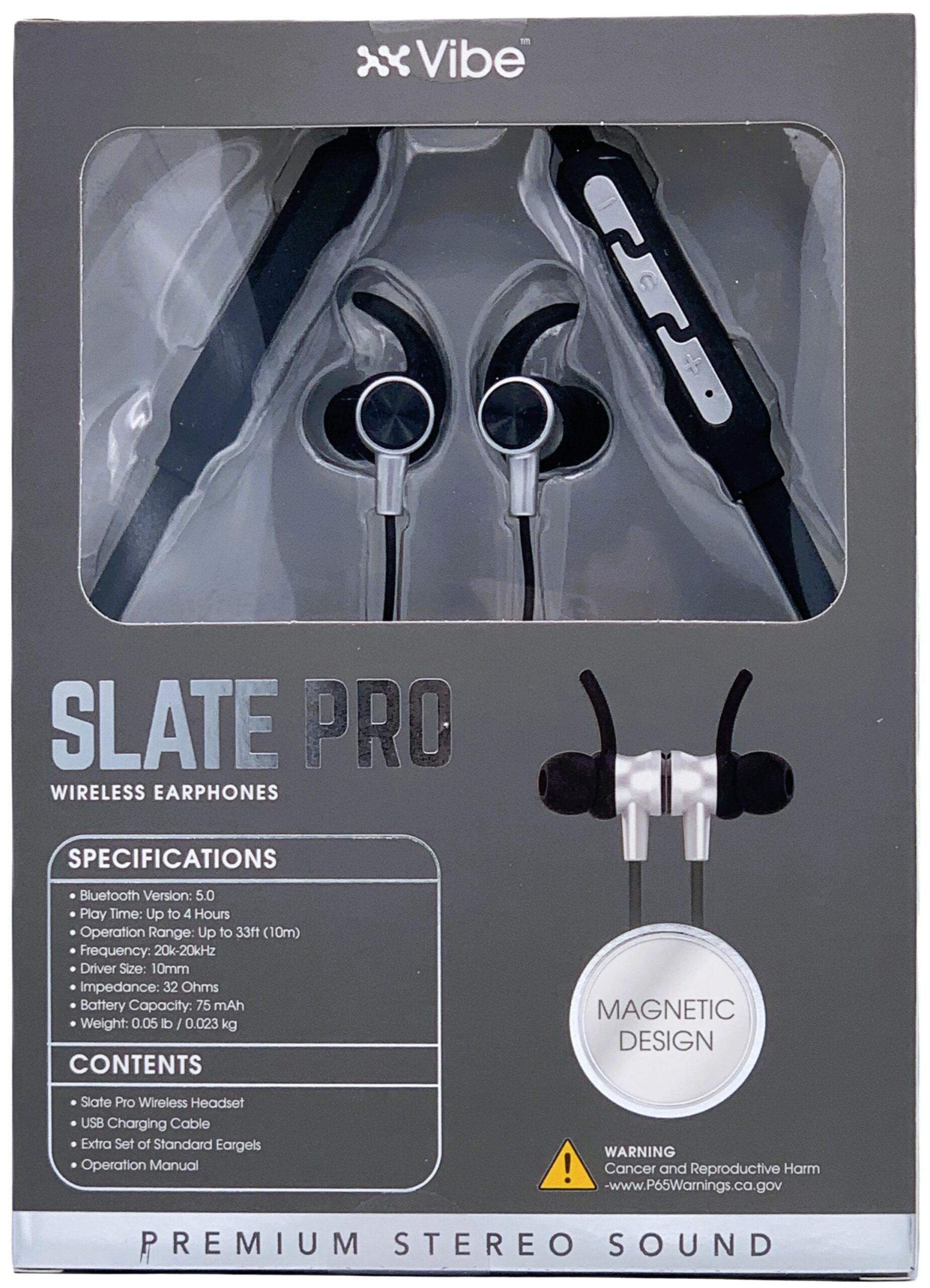 Vibe Slate Pro Bluetooth Wireless Earphones