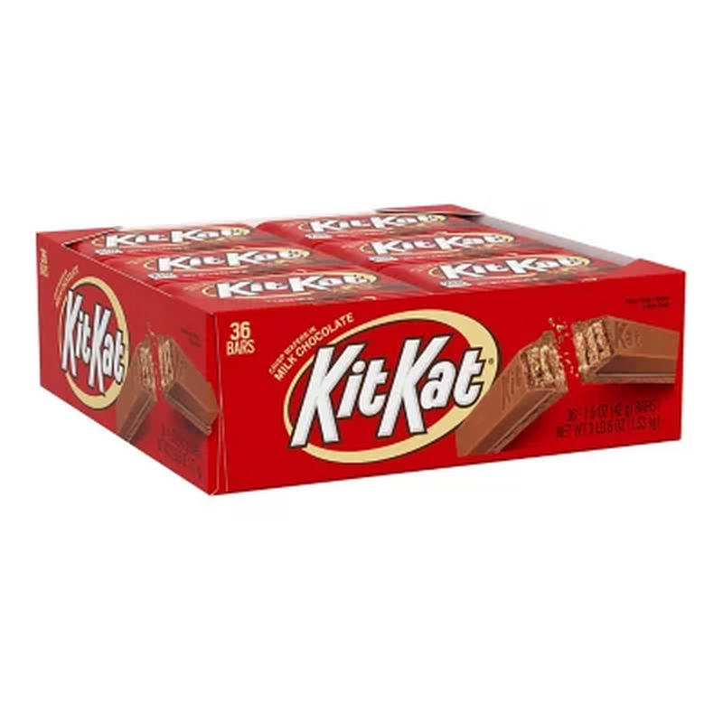 KIT KAT Milk Chocolate Wafer Candy Bars, Valentine'S Day, Bulk Box (1.5 Oz., 36