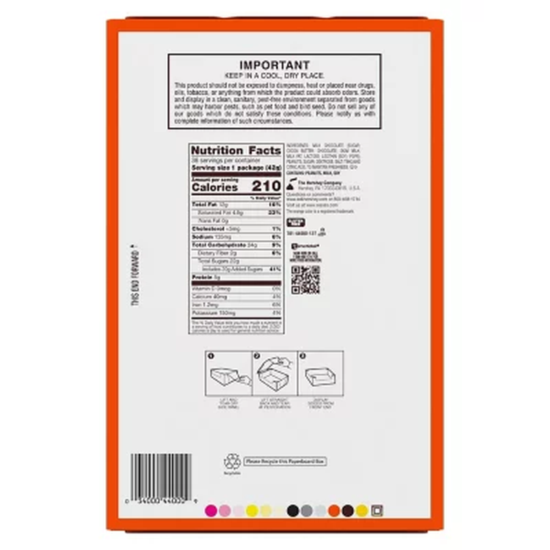 REESE'S Milk Chocolate Peanut Butter Cups Candy, Bulk Valentine'S Day, Packs (1.