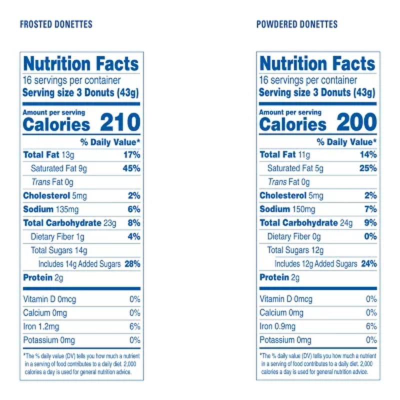 Hostess Mini Powered Donettes and Frosted Chocolate Mini Donettes (1.5Oz / 32Pk)